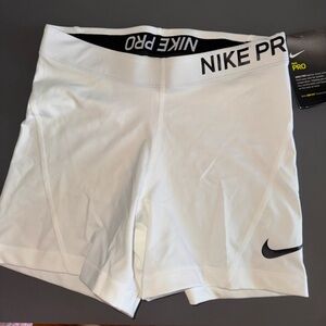 Nike Pro Women's White Training Shorts